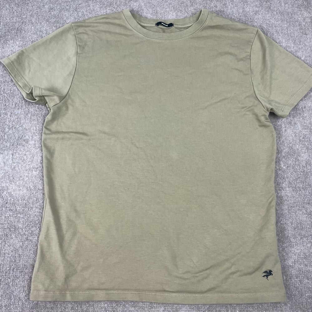 Sene T Shirt Mens XS Green Supima Cotton Stretch Crew Neck Logo Summer Outdoor
